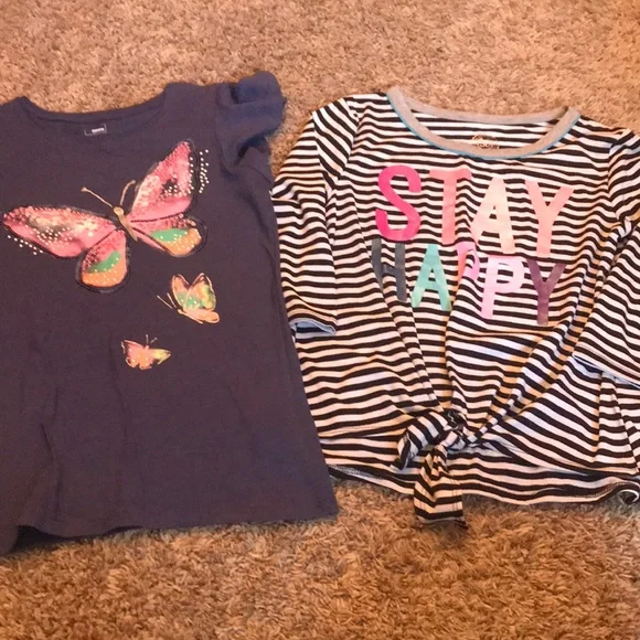 Bundle of two girls tops size 12 NWT/NWOT - Picture 1 of 5